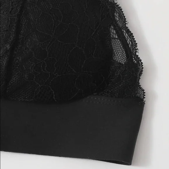 New Sexy Black Lace Bralette - Picture 5 of 6